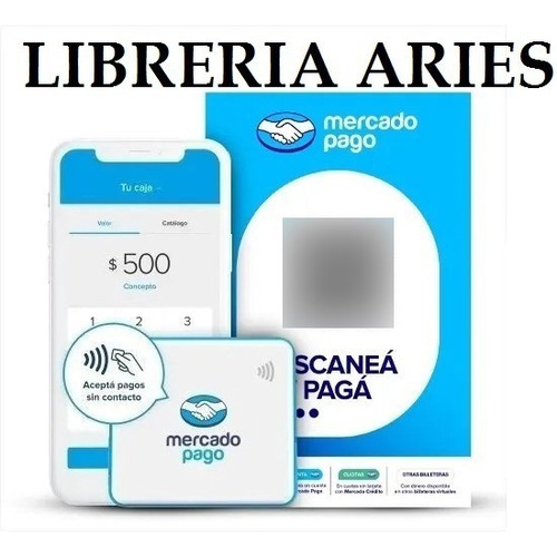 Kit Mercado Pago Point Mini + Qr Oferta Libreria Aries