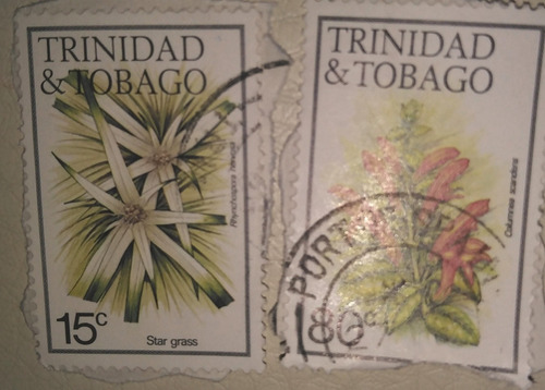 2 Estampillas De Trinidad Y Tobago