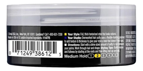 Pomada Loreal Studio Line Pasta Modeladora Cabello Sobrecargado