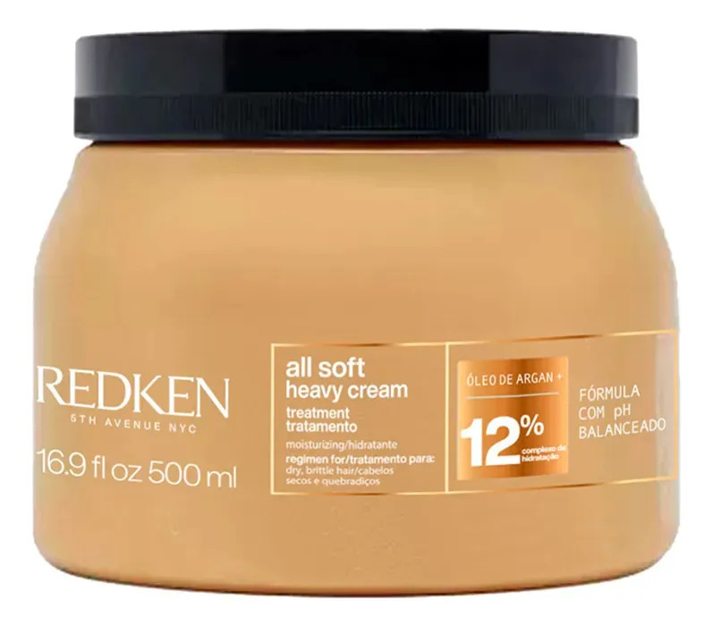 Máscara de Hidratação Profunda para Cabelos Secos e Opacos All Soft Redken 500ml