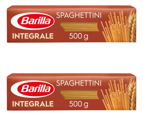 Macarrão Barilla Spaguetti Integrale Kit Com 2 X 500g