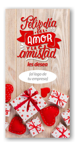 Pendón Publicitario Colgante Dia De Los Enamorados