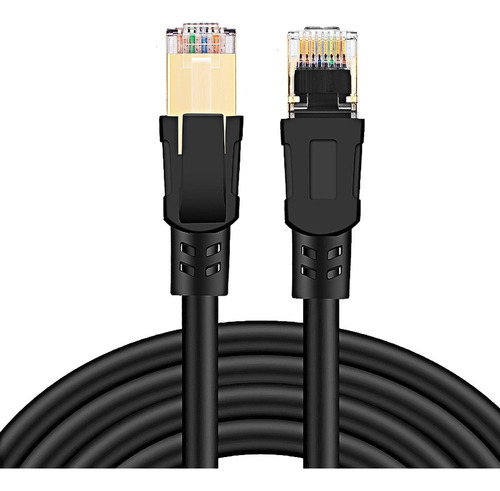 Cable Lan Cat8 Ethernet Rj45 Red Redonda Patch Cord 9.8 Pies