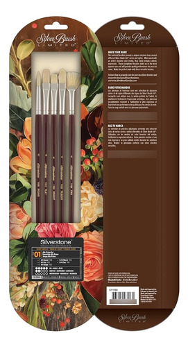 Silver Brush Limited St-1150 5pc Silverstone Pinceles Al Óle