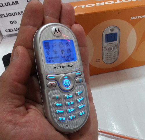 Celular Motorola C200 Visor Azul Original Na Caixa