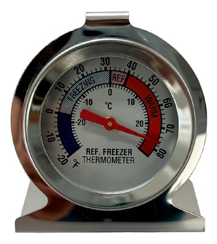 Termômetro Analógico Inox Interno Geladeira Freezer -30 A 30