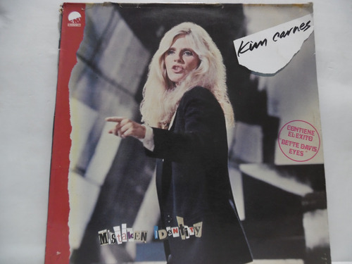 Kim Carnes  Mistaken Identity / Lp Vinilo 