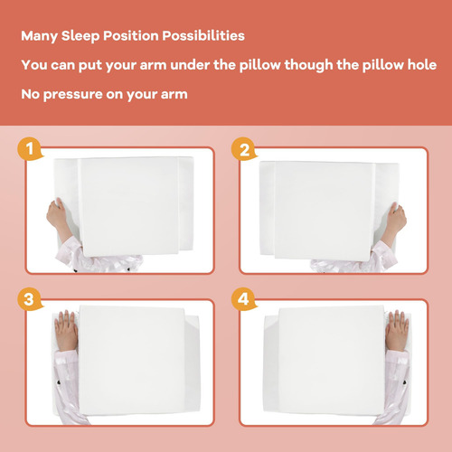 Hombys Almohada Para Dormir De Lado Con Orificio Para El Bra