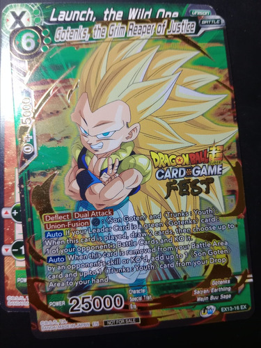 Gotenks, The Grim Reaper Of -carta Dragon Ball Brilla Bandai