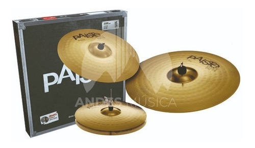 Pack Platillos Hi-hat 14  + Crash 16  + Ride 20  Paiste 101