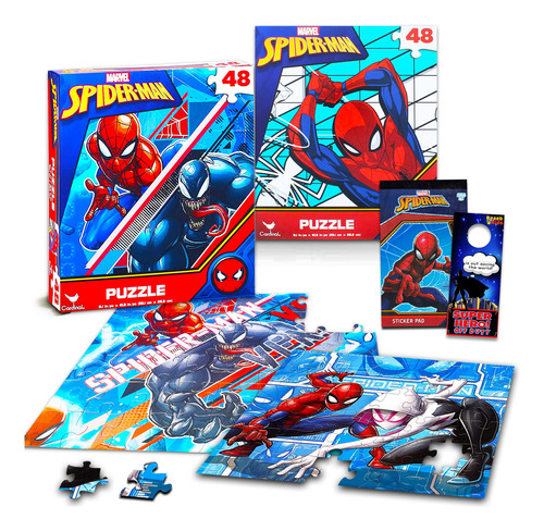 Spider-man - Rompecabezas De Superhéroes De Para Niños, C.