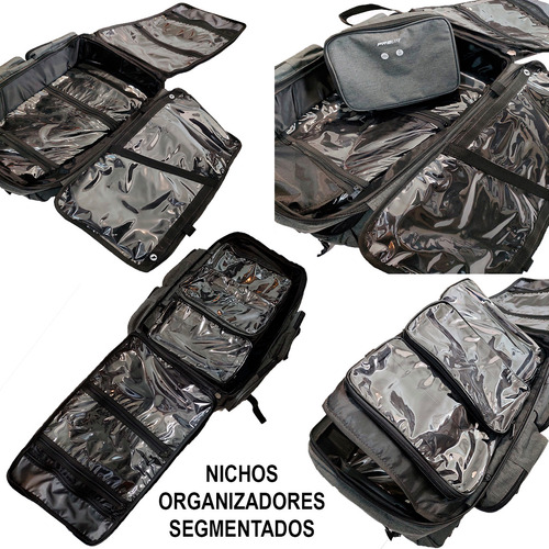 Mochila Grande Espaçosa Com Divisórias Para Viajar Surf Trip
