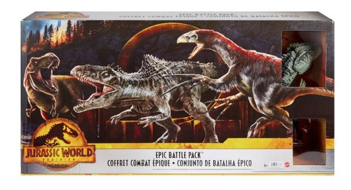 Jurassic World Dominion 3 Pack Batalla Epica Giganotosaurus