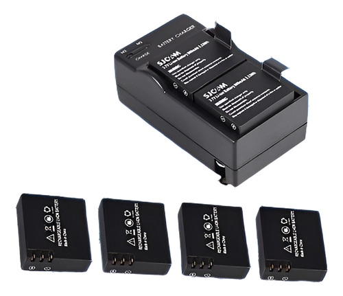 4pcs 3.7v 900mah Batería + Adaptador De Cargador Dual Para S