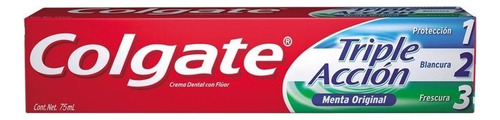 Caja Pasta Dental Colgate Triple Acción De 75 Ml Con 72 Piez