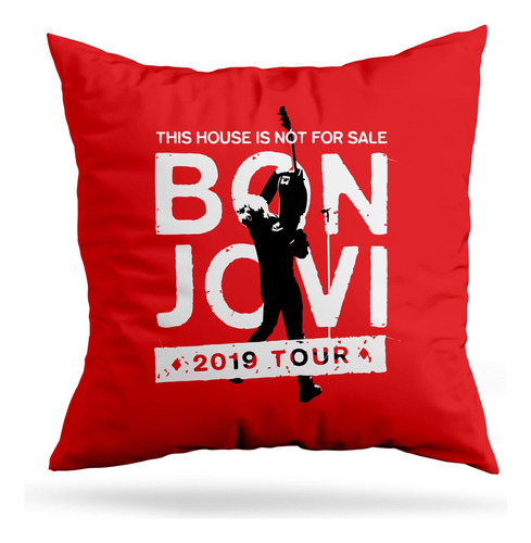 Cojin Deco Bon Jovi 2019 Tour 2 (d1707 Boleto.store)