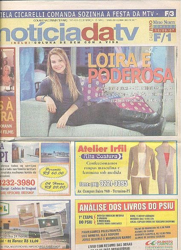 Jornal Noticia: Fernanda Souza / Daniel Dantas / Marco Ricca