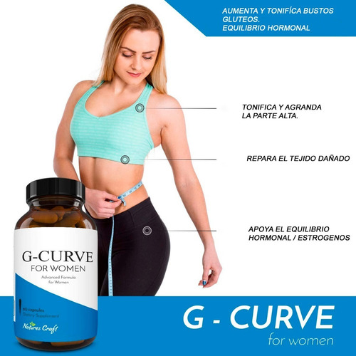 Aumenta / Levanta / Senos / Bustos / Glúteos / Gcurve 60cap