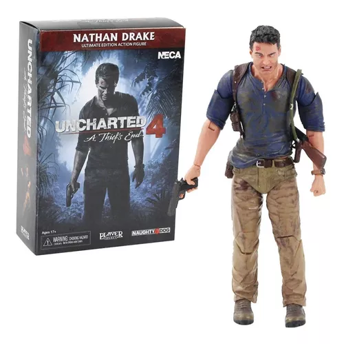 Boneco Nathan Drake Uncharted 4 Neca 17 Cm Ps4