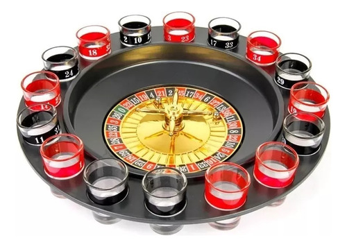 Ruleta Shots 16 Vasos Juego Casino Fiestas Bar Diversión A24