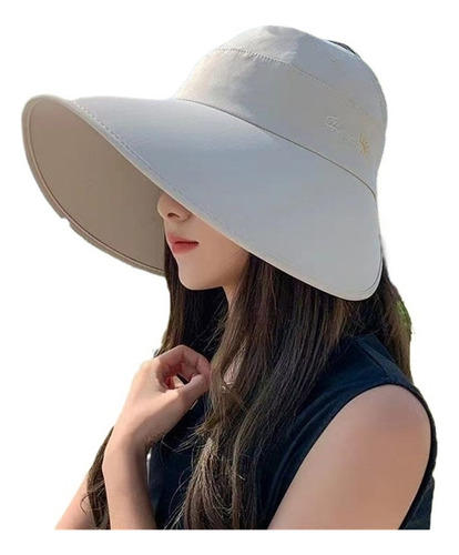 Sombrero Sol De Estilo Coreano Con Protección Uv Mujer