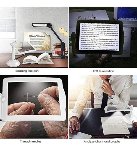 Lupa De Libro For Lectura Lupa De Escritorio Con Luz Lupa D