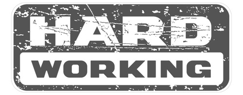 Adesivo Hard Working Tampa Traseira Fiat Strada 2018 2019 Cor Grafite