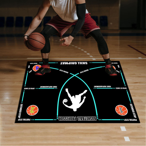 Tapete De Baloncesto Para Niños Y Adultos, Línea Azul