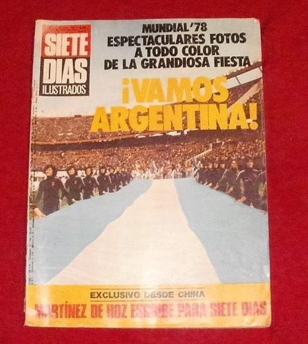 Revista Siete Dias-n°573-junio 1978(inauguracion Del Mundial