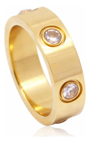 Anillo Love Oro Amarillo Talle 8