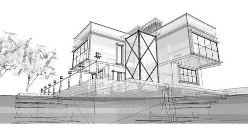 Arquitectura Perspectiva De Fuga Edif C/marco Cuadro Canvas