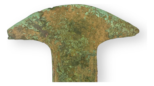 Tajadera O Hachuela Cobre Azteca Siglos 16-19 500 Años Antig (Usado)