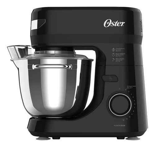Batidora Planetaria Oster 12 Velocidades 4l Acero Inoxidable