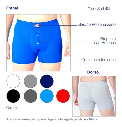 Boxers con botones new arrivals