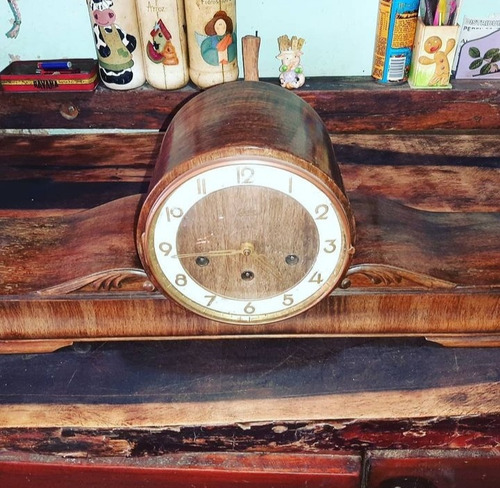 Reloj Antiguo Juba Alemán Péndulo Llave Carrillon Impecable (Usado)