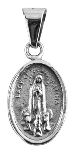 Dije De Plata Medalla Virgen De Fatima