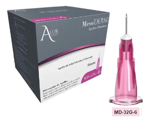 Agulha 32g Lebel 6mm - Aplic. Botox - 100 Agulhas