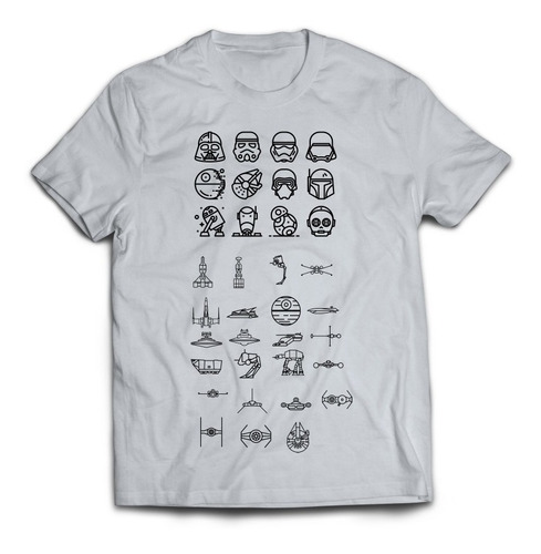 Playera Cuello Redondo Star Wars Rasearte