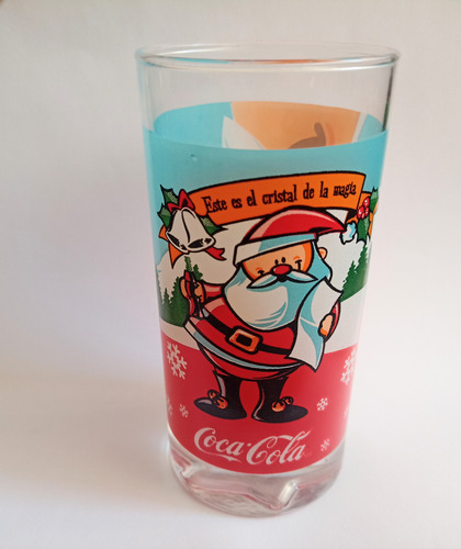 Vaso Coca Cola Navidad Christmas Cristal Santa Original Translúcido