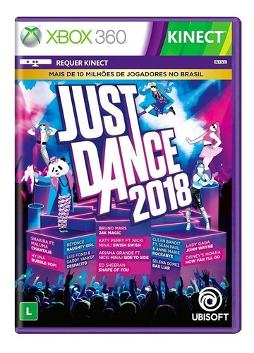 Just Dance 2018 Xbox 360 Mídia Física Novo Lacrado