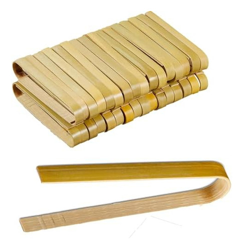 Mini 90 Pinzas De BambĂș Pinzas De Tostada De 4 Pulgadas De L