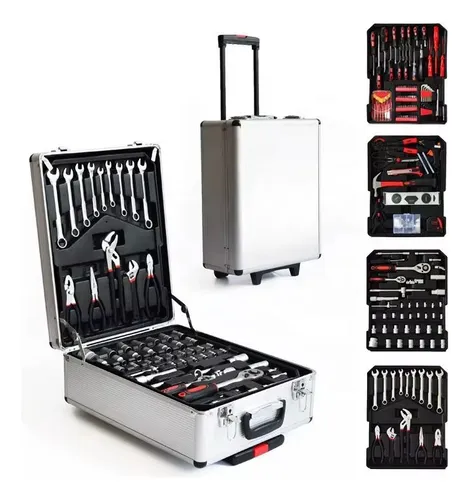 Kit De Herramientas Valija Completa 499 Piezas Plateado