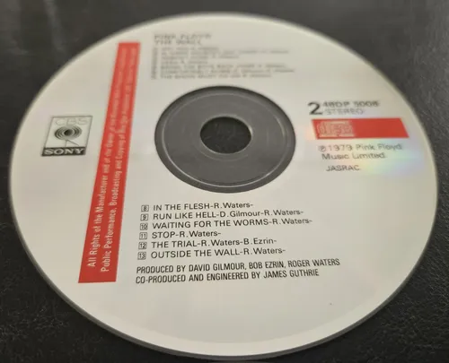 Cd Pink Floyd The Wall Duplo Japonês Encarte Bilíngue Zerado