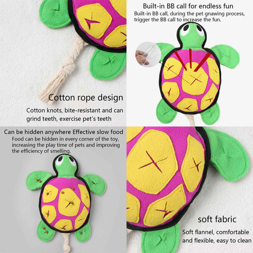 (c) Dispensador De Golosinas De Peluche Snuffle Para Tortuga