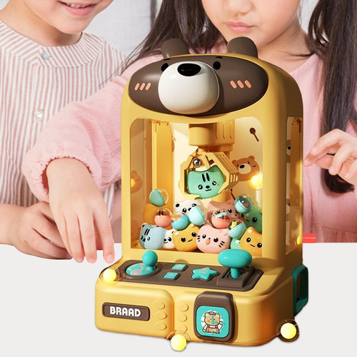 Máquina De Jogos Arcade Com 10 Mini Bichos De Urso Urso