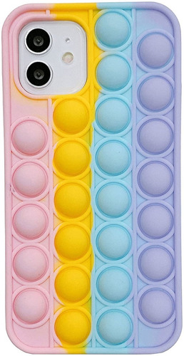 Silicon Case Push Pop It Para iPhone 11, 11, 12, 12 Pro Max 