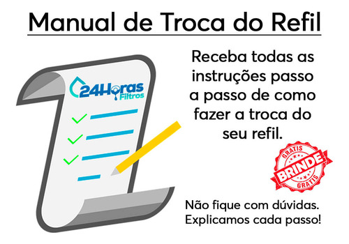 Filtro Refil Compatível Electrolux Pe12 Pe15 Pc01 Pappca50
