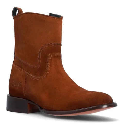 Botas De Piel Gamuza Cafés Para Hombre Jaca - Mateo