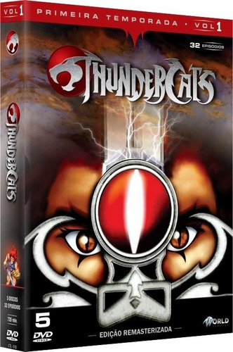 Thundercats 1ª Temporada Vol.1 - Box Com 5 Dvds - Novo