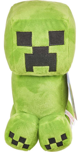 Peluche Creeper Minecraft 20 Cm, Mattel, Suave Y Adorable
